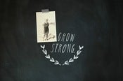Image of spring sprigs & grow strong tiding - printed