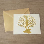 Image of Carte renne blanc