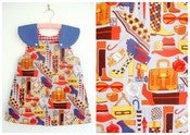 Image of accessories print, girls dress for age 1-2yrs