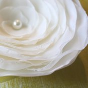 Image of Deluxe Satin and Organza Flower Brooch