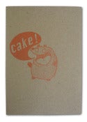 Image of CAKE! Birthday Card- 100% recycled -A5 size with envelope