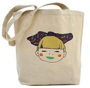 Image of The Girl With The Big Bow Tote Bag