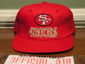 Image of VINTAGE SAN FRANCISCO 49ERS LOGO STARTER SNAPBACK CAP HAT
