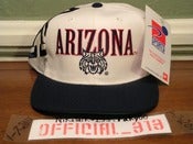Image of VINTAGE ARIZONA WILDCATS TEXT LOGO SPORTS SPECIALTIES SNAPBACK CAP HAT