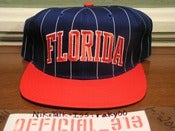 Image of VINTAGE FLORIDA GATORS TEXT STARTER SNAPBACK CAP HAT