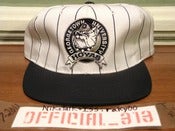 Image of VINTAGE GEORGETOWN HOYAS CIRCLE TEXT LOGO STARTER SNAPBACK CAP HAT 