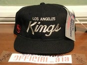 Image of VINTAGE LA LOS ANGELES KINGS SCRIPT SPORTS SPECIALTIES SNAPBACK CAP HAT