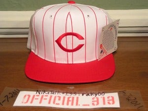 Image of VINTAGE CINCINNATI REDS LIL C TWILL NEW ERA SNAPBACK CAP HAT