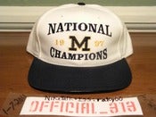 Image of VINTAGE MICHIGAN WOLVERINES 1997 CHAMPIONS SNAPBACK CAP HAT