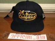 Image of VINTAGE MICHIGAN WOLVERINES 1997 CHAMPIONS NEW ERA SNAPBACK CAP HAT