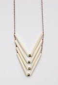 Image of chevron bone necklace