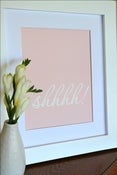 Image of shhhh! - pink PRINT