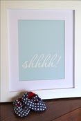 Image of shhhh! - blue PRINT