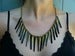 Image of Brass Daggers & Wooden Petals Necklace
