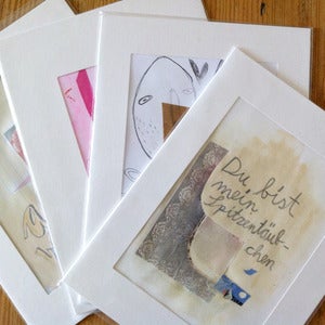 Image of 1 of 6 original collages and drawings