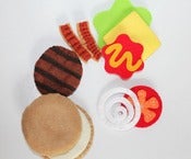 Image of Hamburger with french fries