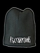 Image of BLACK EMBROIDERED BEANIE