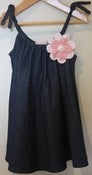 Image of Denim Dress with Corsage