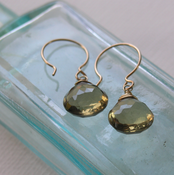 Image of lemon quartz earrings