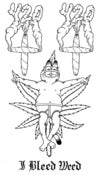 Image of Weed Jesus 4.20 t-shirt by Gnarlfield