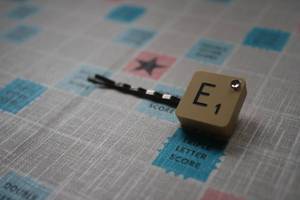Image of Vintage Scrabble Hair Slide (Free P&P)