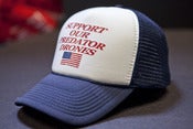 Image of SUPPORT OUR PREDATOR DRONES mesh trucker hat 