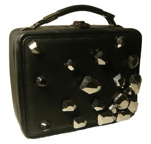 Image of Leather Lunchbox with Chrome