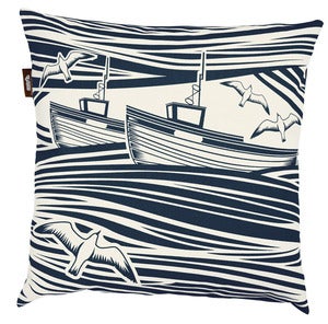 Image of Whitby Cushion - Indigo