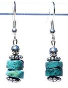 Image of Turquoise Earrings - Human Trafficking - India