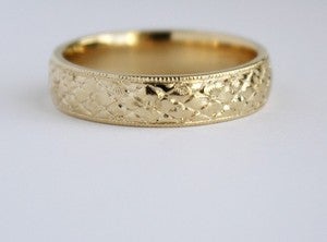 Image of Hand Engraved Wedding Band