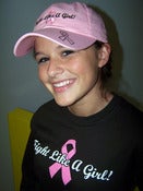 Image of Fight Like A Girl Rhinestone Pink Cap