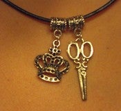 Image of Crown-Scissors Necklace