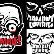Image of ZOMBIE! "Spread The Infection" 7 Sticker Pack! Ships FREE!
