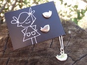 Image of birdie-b earrings and matching pendant