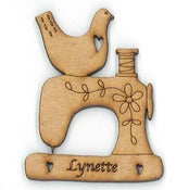 Image of Name Brooch - Sewing Machine