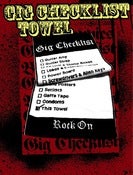 Image of Gig Checklist Towel (For Guitarists/Bassists)