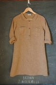 Image of linen timbermill dress in summer brown