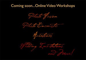 Image of ONLINE VIDEO WORKSHOPS - COMING SOON!