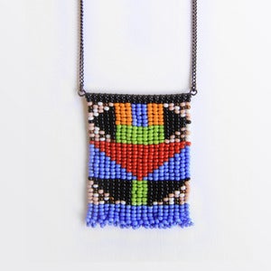 Image of Flag Pendant / Mottled Pink