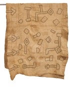 Image of Vintage Textile Kuta Cloth from West Africa