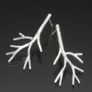 Image of Silver Branch Earrings