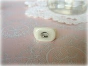 Image of Cream Resin Female Eye Ring