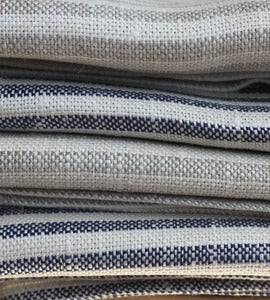 Image of Striped Linen Bath Towel