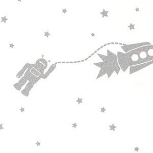 Image of astrobots wallpaper - metallics 
