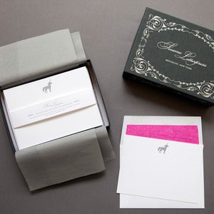 Image of Letterpress Unicorn Deluxe Stationery Set