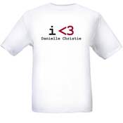 Image of SALE T-SHIRT "I Love Danielle Christie"