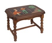 Image of Mexican Tile Top Side Table 