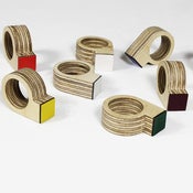 Image of Pack 3 anillos de madera / Pack of tree wood rings
