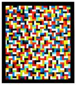 Image of 646 Colorful Pieces - Large Modern Assemblage Wall Sculpture