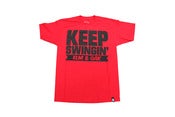 Image of Keep Swingin' Black on Red